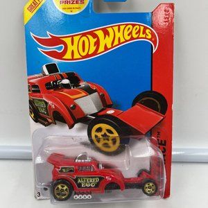 2014 Hot Wheels #167 HW Race-Track Aces ALTERED EGO Red/Black w/Gold MOC